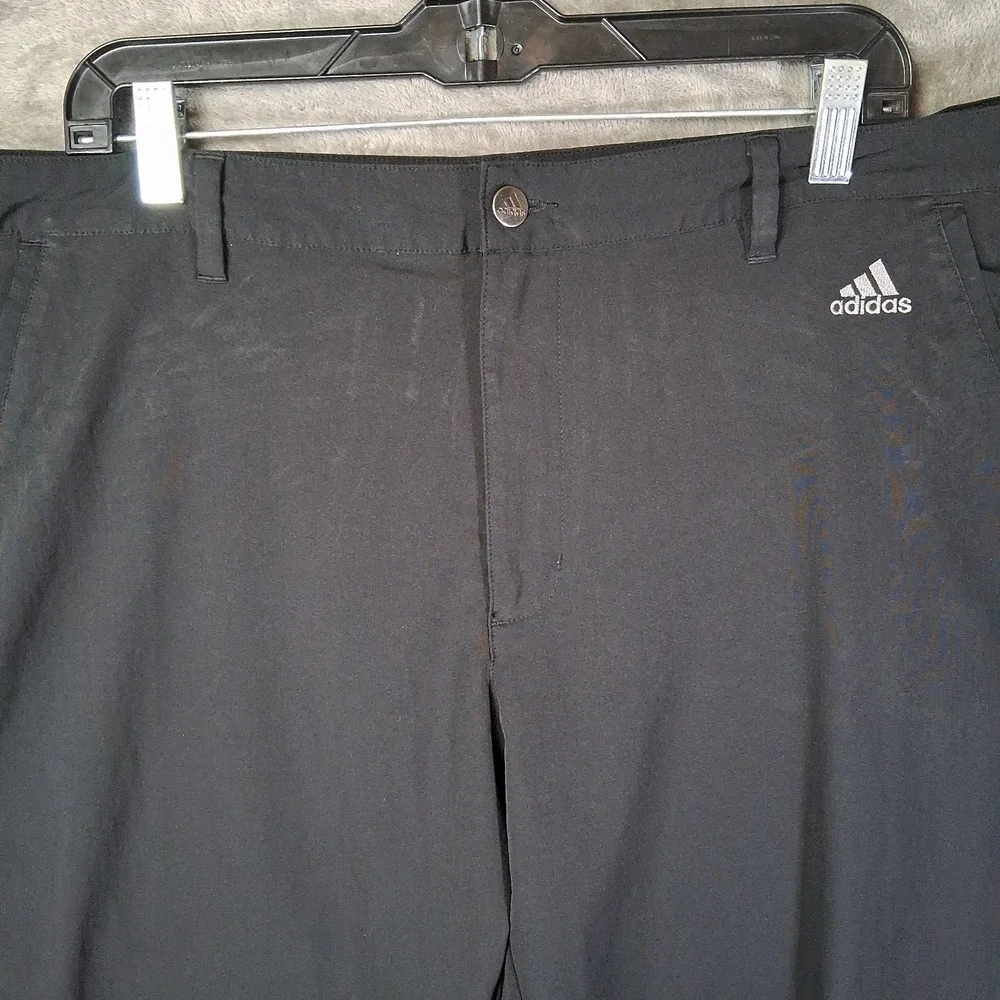 Adidas Golf Primegreen Tapered Pants Men Size 40x30 Black Stretch Light Weight‎